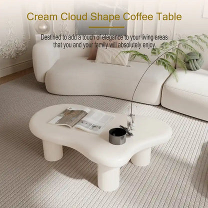 Wood Cloud Shaped Coffee Table for Living Room