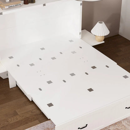 Space-Saving Murphy Bed with Storage Cabinet, Ideal for Apartments