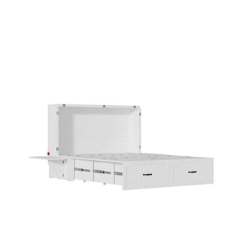 Space-Saving Murphy Bed with Storage Cabinet, Ideal for Apartments